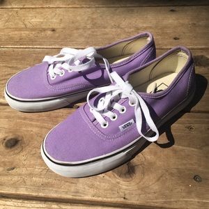 Purple Authentic Vans, women’s 6, NWOB